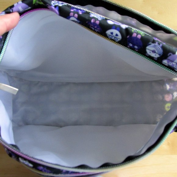 Casa di Borse Minimals Purple/Black Messenger Bag - Picture 3 of 9